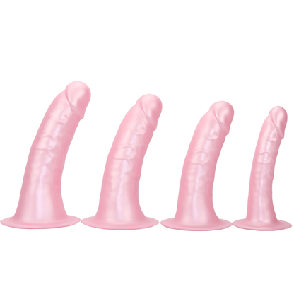 TaRiss's ディルド アナルプラグ 凹凸あり 吸盤付き 液体シリコン ピンク 「天華」 - TaRiss's