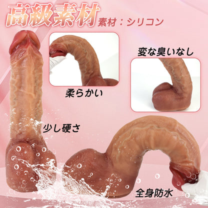 TaRiss's アナルプラグ ディルド 強力吸盤 凹凸あり 7.5cmx34cm 「艶月」 - TaRiss's