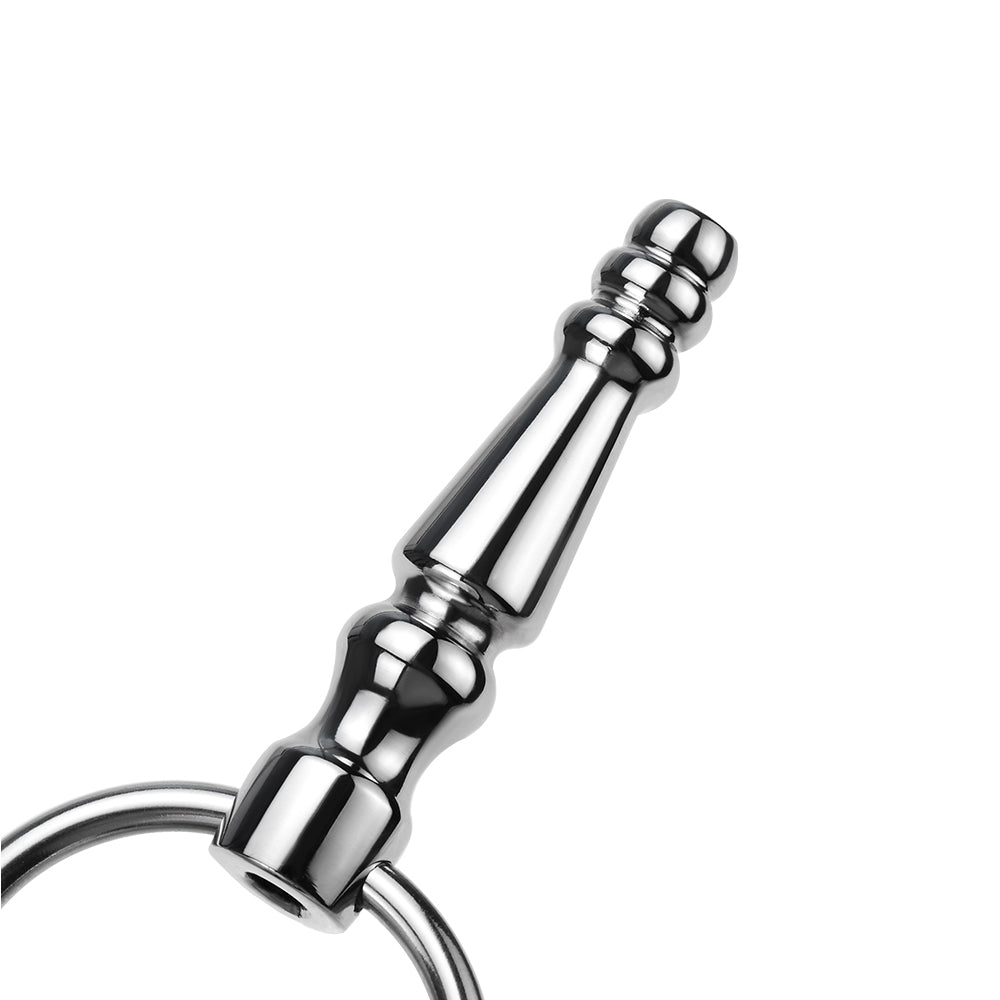 TaRiss's 貫通式尿道プラグ 尿道ビーズ 尿道ブジー 尿道責め 尿道拡張 貫通式 ビーズあり ダブルリング付き ステンレス製 上級者向け - TaRiss's