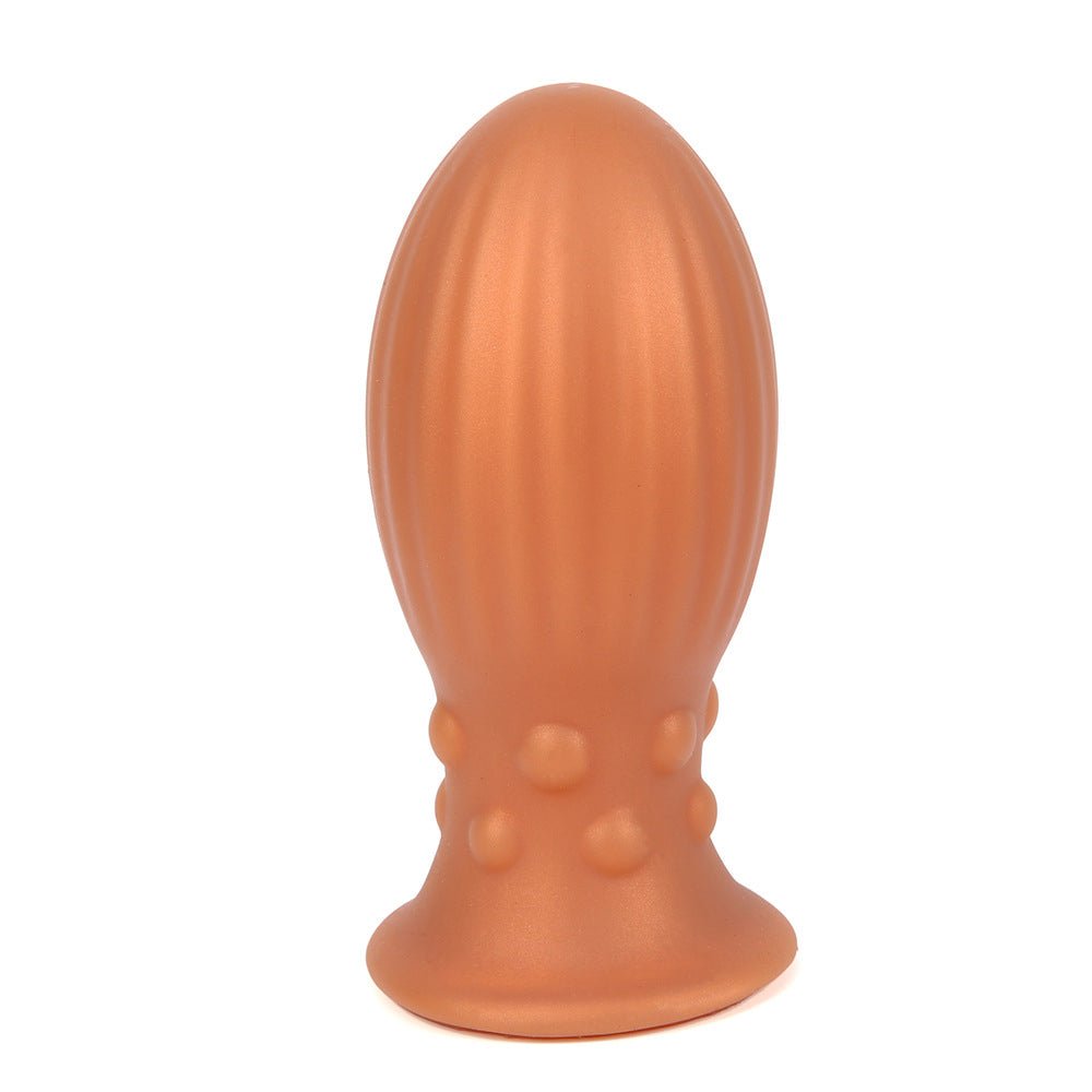 TaRiss's アナルプラグ 卵形 吸盤付き イボと凹凸付き シリコン - TaRiss's