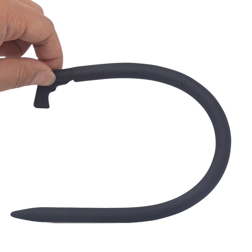 TaRiss's 尿道ブジー 尿道プラグ 非貫通式 尿道責め 尿道拡張 目盛りあり シリコン製 ブラック - TaRiss's