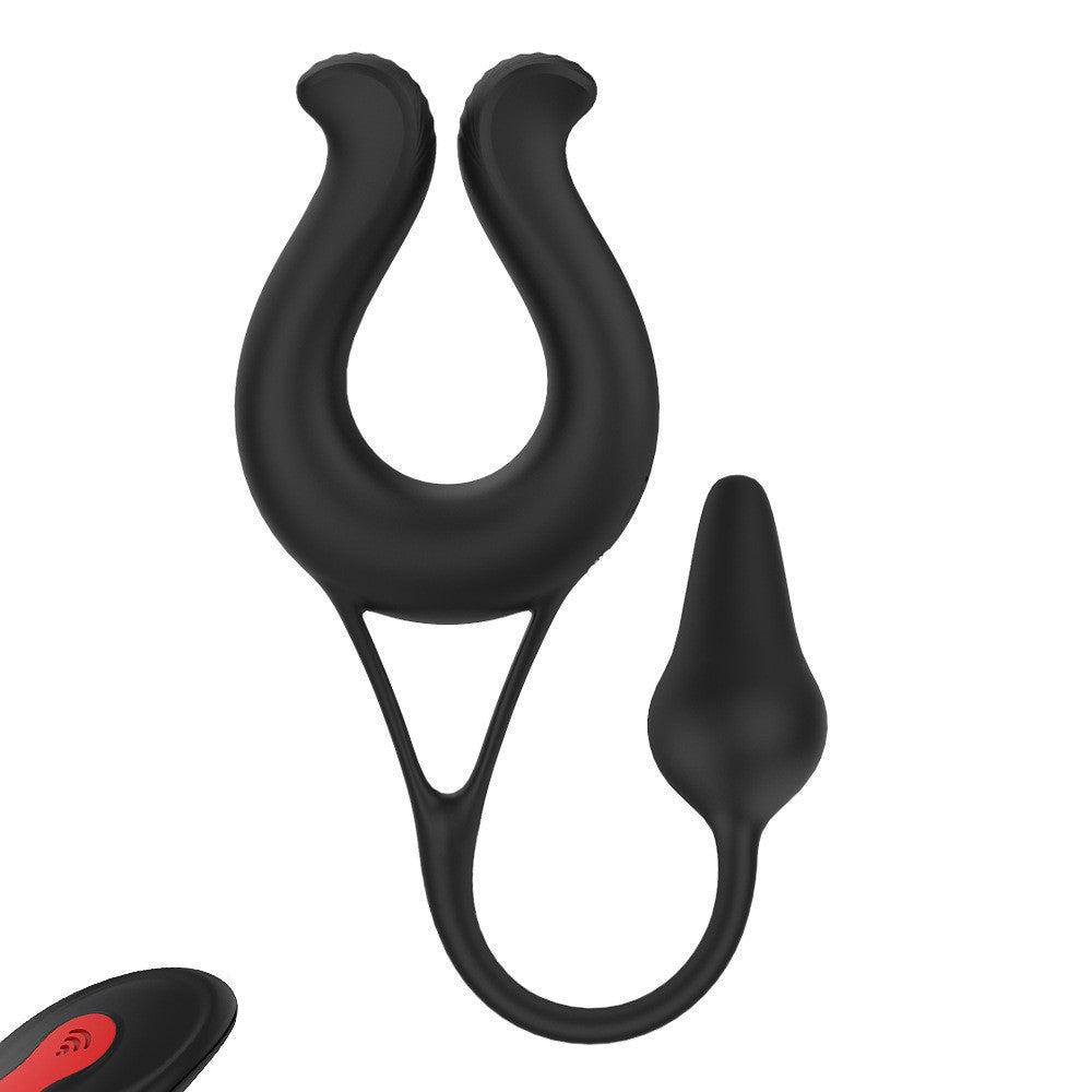 TaRiss's 電動ペニスリング コックリング アナルプラグ付き ペニス責め 9段階振動モード 多種用途 突起あり 男性用 シリコン 69mmx230mm - TaRiss's