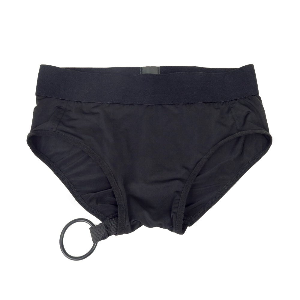 TaRiss's アナルプラグ固定用パンツ ペニスバンド アナルプラグ固定用 外出用 装着形 三つのリング付き 多種用途 ポリエステル ブラック - TaRiss's