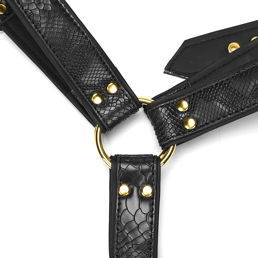 TaRiss's 束縛衣 ボンテージ束縛 拘束具 レザー ハーネス SM メンズ 調節可能 レザー - TaRiss's