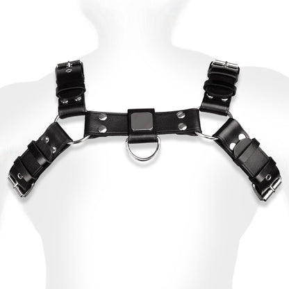 TaRiss's 胸ストラップ ボンテージ束縛 拘束具 レザー ハーネス SM メンズ 調節可能 - TaRiss's