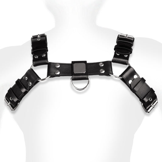 TaRiss's 胸ストラップ ボンテージ束縛 拘束具 レザー ハーネス SM メンズ 調節可能 - TaRiss's