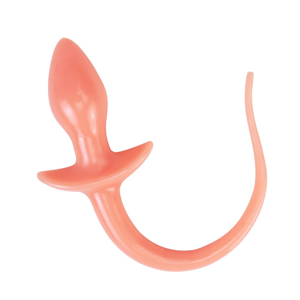 TaRiss's いぬ尻尾アナルビーズ アナルプラグ ビーズ アンカー形台座 多種多様 TPE ベージュ 25mmx65mm - TaRiss's