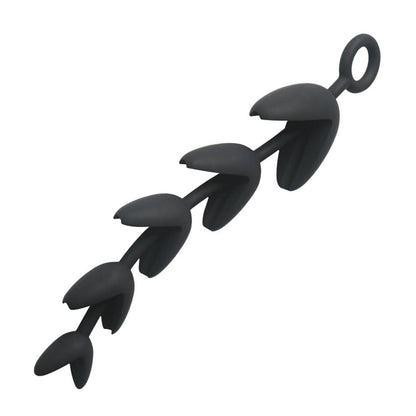 TaRiss's V形アナルビーズ アナルプラグ アナル開発 5ビーズ リング付き 多種用途 シリコン 62mmx290mm - TaRiss's