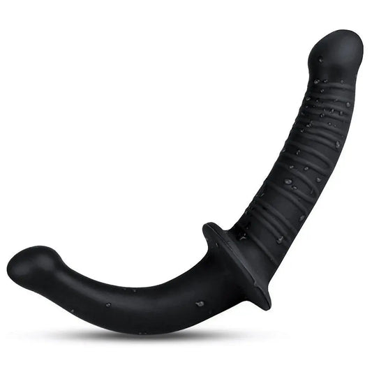 MAPARON アナルプラグ アナル拡張 Gスポット刺激 両端使用可能 U型 シリコン ブラック 3.4cmx29cm - TaRiss's