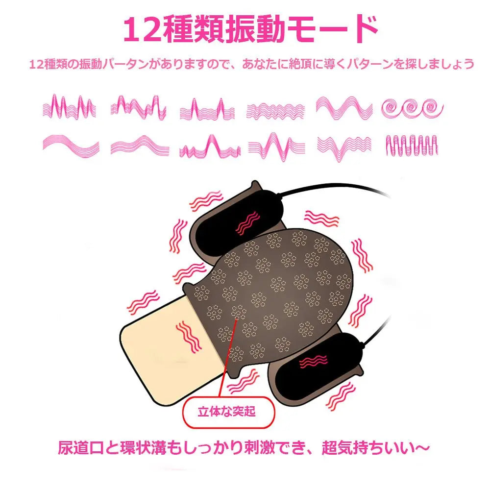 TaRiss's ペニスリング 亀頭責め 亀頭マッサージ ダブルローター - TaRiss's