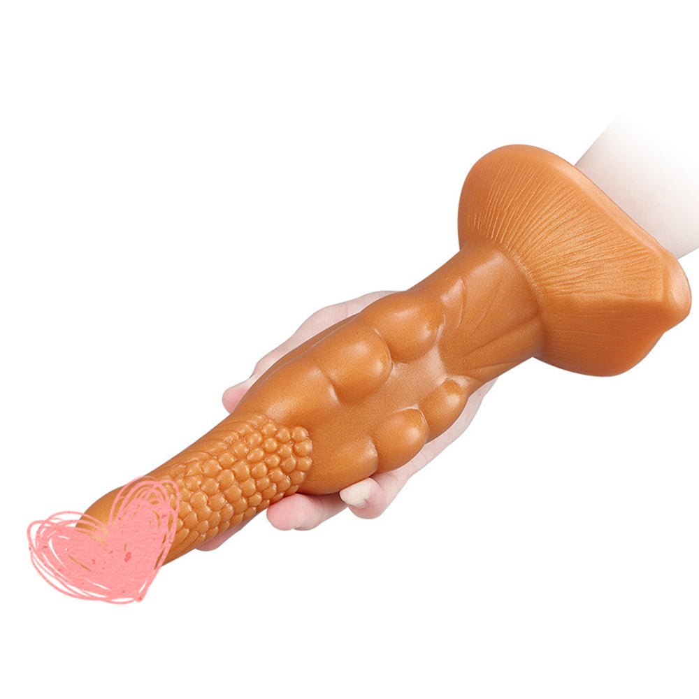 MAPARON アナルプラグ イボ付き 吸盤付き 凹凸あり シリコン 5.3cmx22cm - TaRiss's