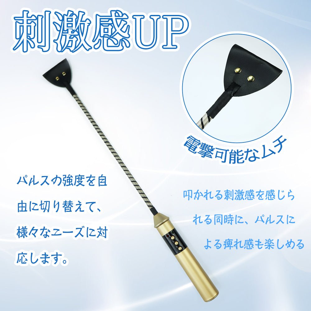 TaRiss's SM鞭 SMラケット パルス可能 強度調整可能 2段階パルスモード PU質 ABS 23mmx530mm - TaRiss's